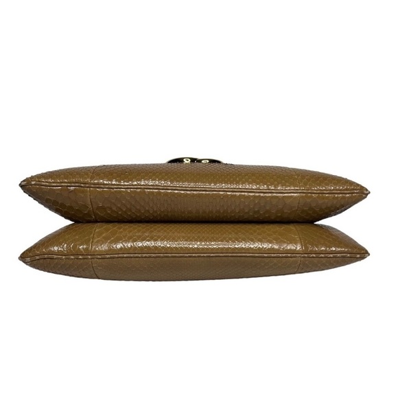 GUCCI ARLI PYTHON TOP HANDLE BAG W/ DUST BAG - Picture 3 of 14